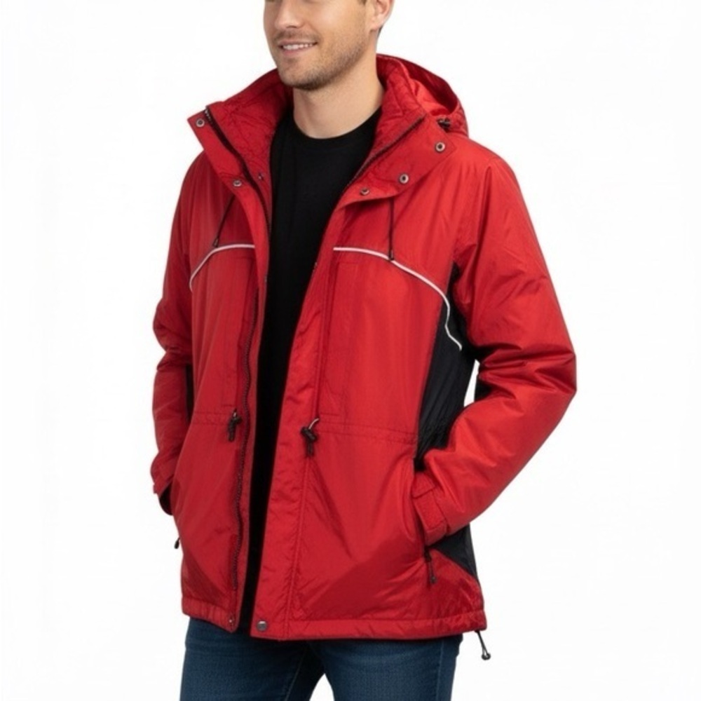 3/25$ (Mix&Match) North 49 Lightweight Red and Black Outdoor Jacket, Size XL